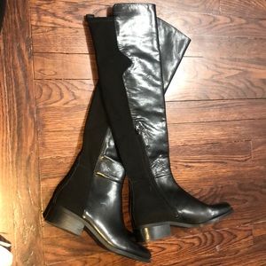 nine west toprank colorblock boots